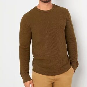 TWO Mutual Weave Men’s Long Sleeve Crew Neck Shirts